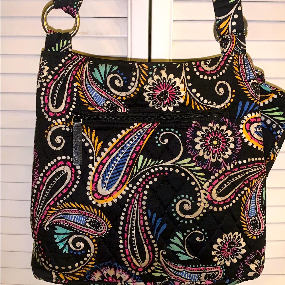 Vera Bradley Floral/pasliey crossbody Bag w/matching wallet - Picture 5 of 13